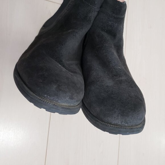 Black Suede Ankle Boots - Picture 5 of 10